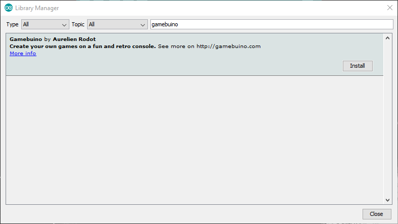 Arduino library manager gamebuino.PNG